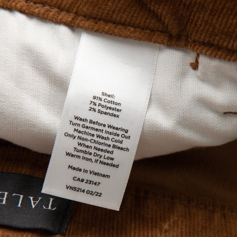 Talbots Jeggings Corduroy High Waist Pants Skinny Stretch Brown Sz 2 Petite New - Picture 6 of 9